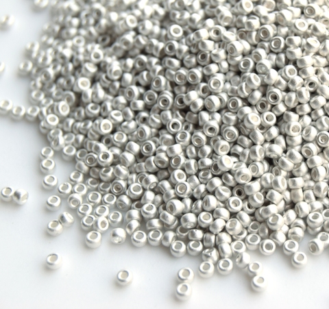 15/0 RR-0961F Matted Bright sterling silver plated