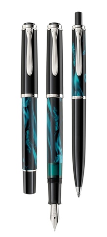 Ручка шариковая Pelikan Elegance Classic K 205 SE 2021, Petrol-Marbled (818476)