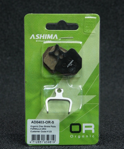 Колодки Ashima AD-0403-or для тормозов Formula ORO органика