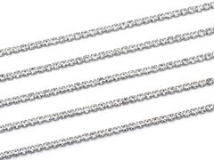 Стразовая цепь Кристалл 2мм, с фианитами