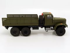 KRAZ-255 flatbed truck khaki SarAvto Agat 1:43