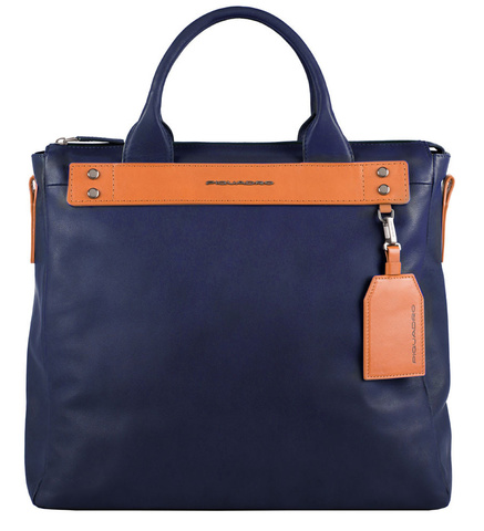 Сумка для ноутбука мужская Piquadro Sendai, синий, кожа натуральная (CA5035S103/BLU)