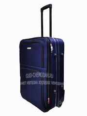 Чемодан KING OF KING эконом тканевый синий 2 колеса (L+) 1