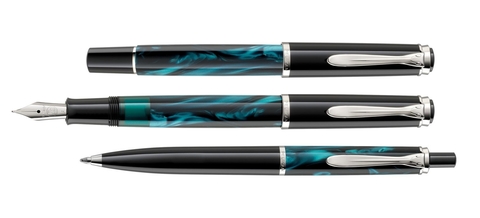 Ручка шариковая Pelikan Elegance Classic K 205 SE 2021, Petrol-Marbled (818476)