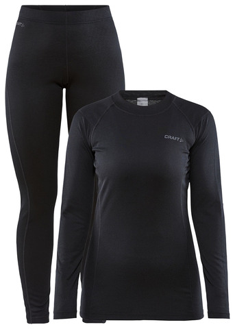 Теплый Комплект термобелья Craft Core Warm Baselayer Set W Black женский