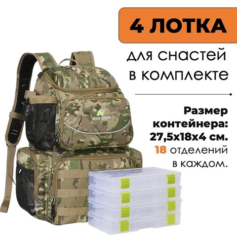 Картинка рюкзак рыболовный Nevo Rhino 9106-NW Khaki green - 6