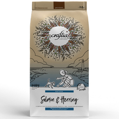 CRAFTIA NATURA сухой корм для для щенков миниатюрных и мелких пород из лосося с сельдью 2 кг