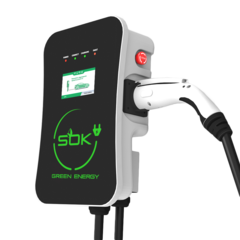 Зарядная станция S’OK Green Energy M3W Series Wallbox EV Charger SM3W10732542-5, 1-phase, 7kw (32a/ 220v), OCPP 1.6J, уровень защиты IP54, кабель 5м