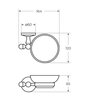 Art&Max AM-E-2699AL ANTIC AM-E-2699AL Мыльница подвесная, хром