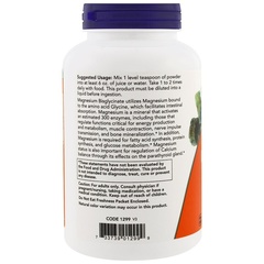 Now Foods, Порошок бисглицината магния, 227 г (8 унций)