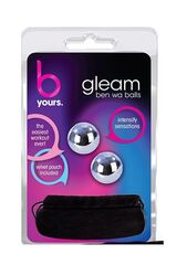 Серебристые вагинальные шарики Gleam Stainless Steel Kegel Balls - 