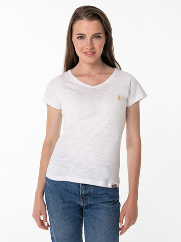 Женская футболка «Великоросс» белого цвета