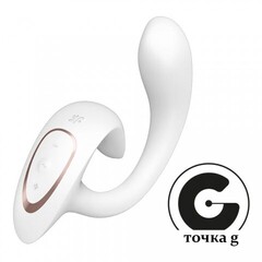 Вибратор-кролик с двойной стимуляцией G for Goddess 1 белый от Satisfyer