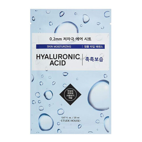 Etude House 0.2 Air Mask Hyaluronic Acid Skin Moisturizing - Маска для лица тканевая c гиалуроновой