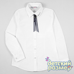 Блузка (вытачки, брошь)