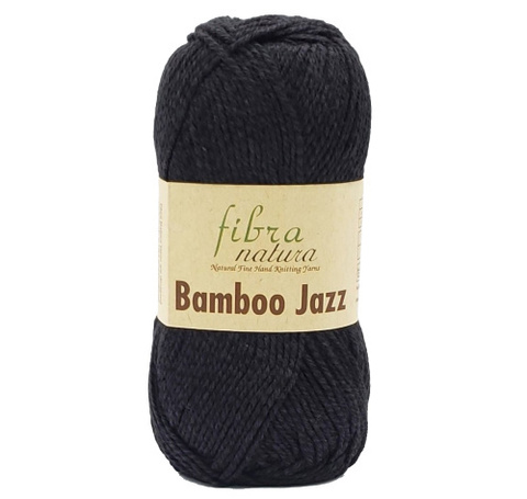 Пряжа Fibra Natura Bamboo Jazz 212 черный (уп.10 мотков)