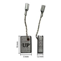 Щетка графитовая UNITED PARTS 5х10х15,5мм для METABO WE9-125Q (аналог 316046900) (10шт)