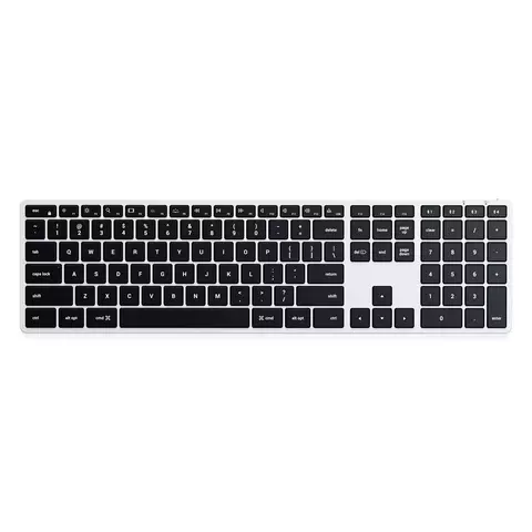 Клавиатура Satechi Slim X3 Bluetooth Keyboard с подсветкой RU Рус, серебряный