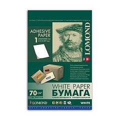 Самоклеящаяся бумага Lomond универсальная для этикеток, A4, (210 x 297 мм), 70 г/м2, 50 листов, 12 делений (105 x 48) (2100065)