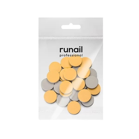 Спонж-файл для педикюрного диска (цвет:серый), размер М(20 мм), 320 грит, 25шт.