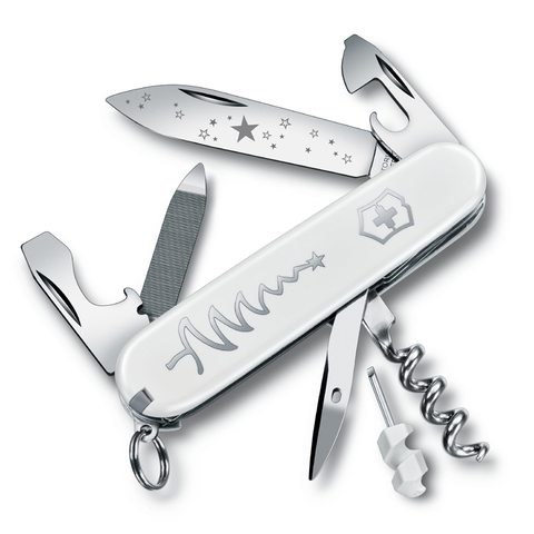 Нож Victorinox Sportsman LE 2018, 84 мм, 13 функций, белый, 