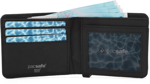 Картинка кошелек Pacsafe RFIDsafe bifold серый - 5