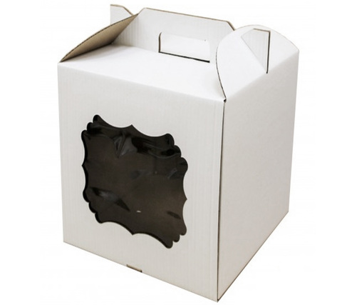 Коробка для торта с боковым окном 30х30х30 см