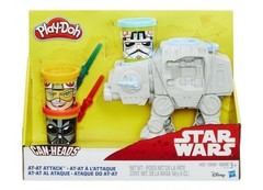 Play-doh Star Wars At-at Attack Toy With Can-heads