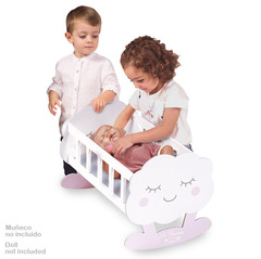 DeCuevas Кроватка-качалка для куклы с аксессуарами серии 