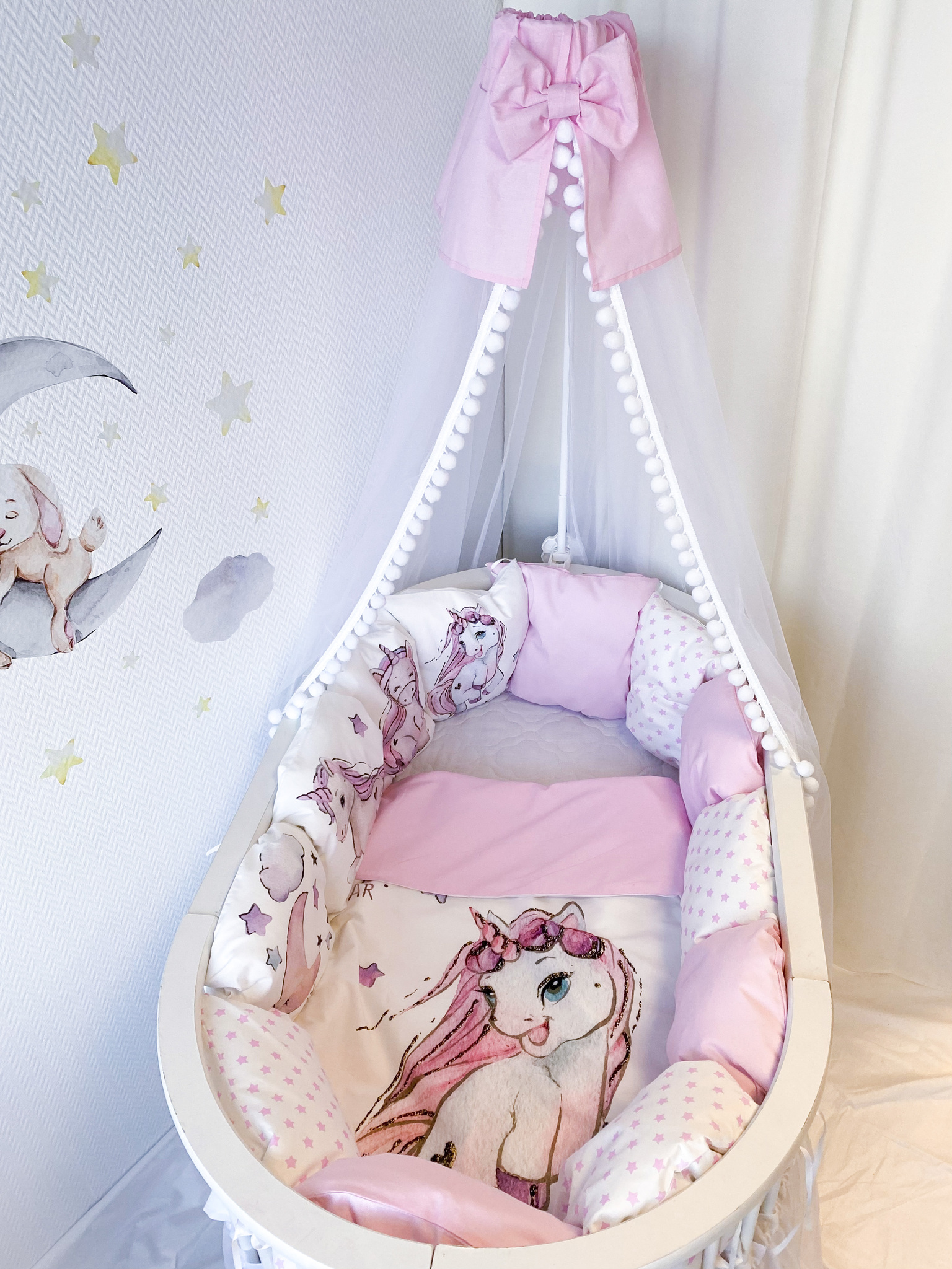 Антарес детская кровать из массива сосны со съемными бортиками