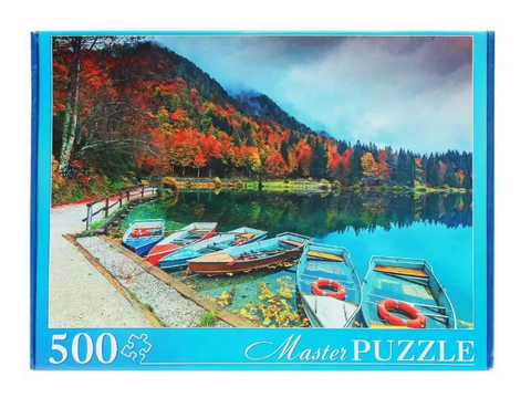 Masterpuzzle. ПАЗЛЫ 500 элементов. ГИМП500-6161 АЛЬПЫ. ОЗЕРО ФУЗИНЕ