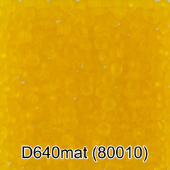 Бисер Чехия "GAMMA" круглый 4 10/0 2.3 мм D640 mat желтый мат. ( 80010 )
