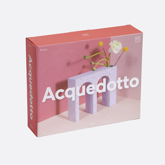 Ваза для цветов двойная acquedotto, 22 см, лиловая