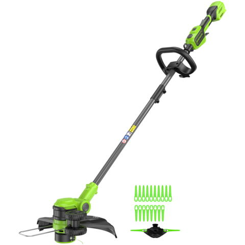 Триммер аккумуляторный Greenworks GD24LT331, 24V, 33 см, без АКБ и ЗУ (2113407)