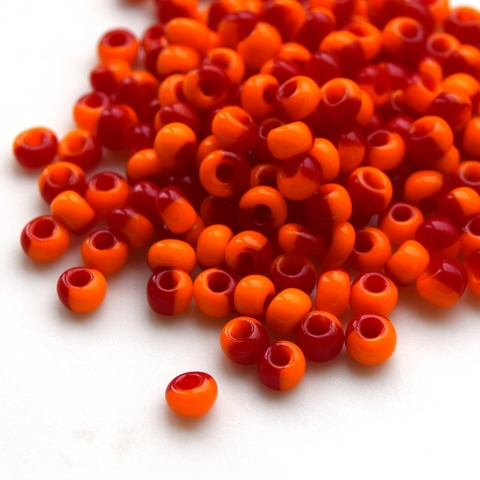 Бисер чешский полосатый Preciosa 93790, размер 6/0