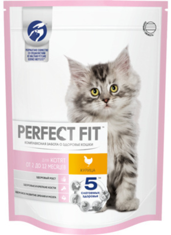 Perfect Fit сухой корм для котят (с курицей) 190г