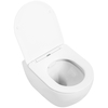 Подвесной безободковый унитаз Cezares Stylus CZR-513-TH-R/CZR-2316-SC, сиденье SoftClose, белый