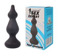 Фигурная анальная втулка Sex Expert - 10 см. - 