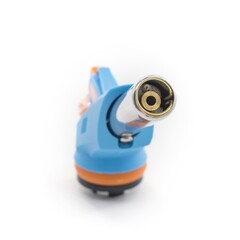 73-0-009 Горелка газовая на баллон, сопло 19 х 60 мм, пьезоподжиг, расход 80 г/ч, работа 360°, ABS (РемоКолор)