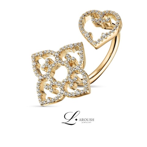 Кольцо Мать и Дитя Желтое Золото S