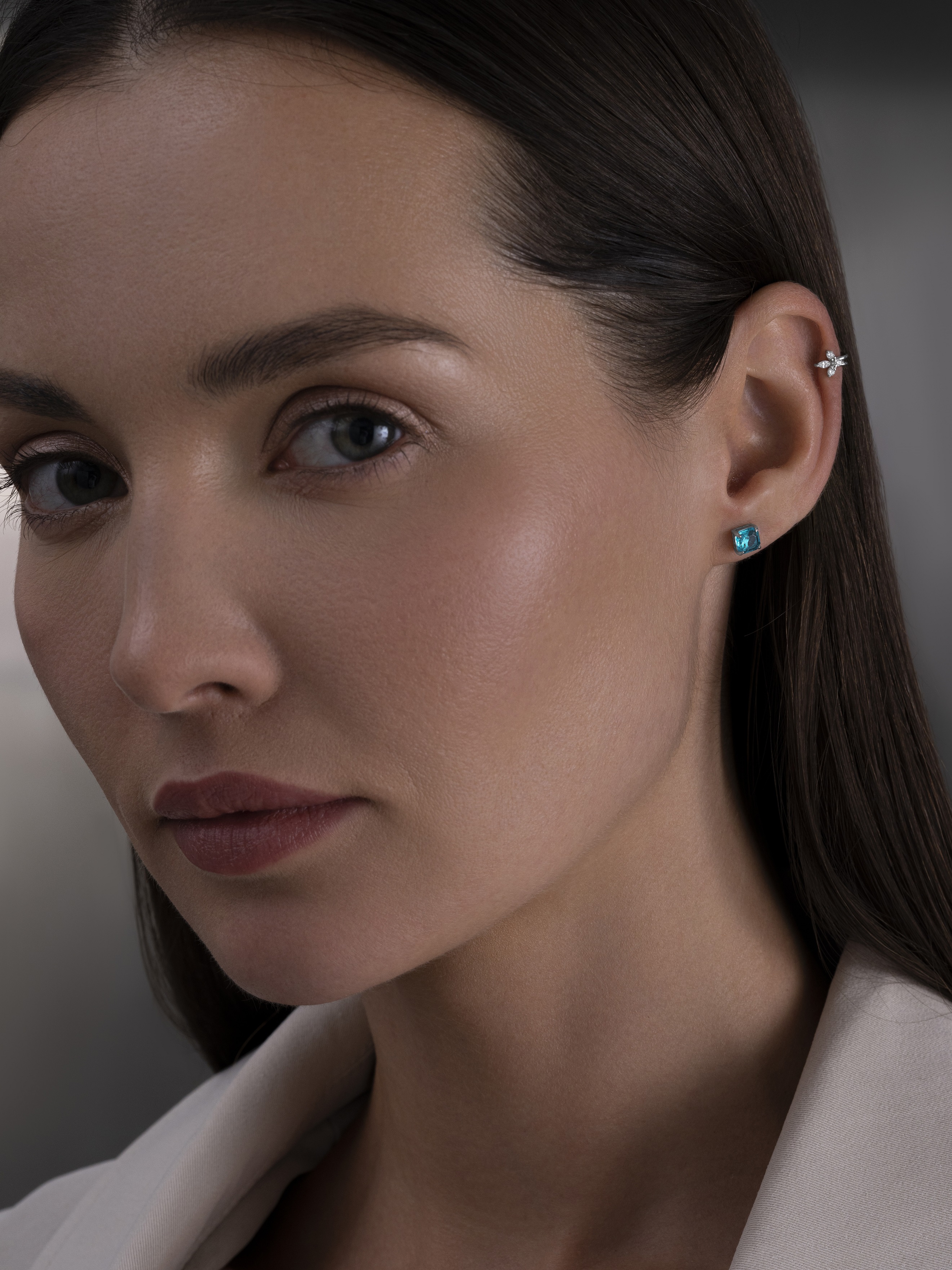 Серьги Аквамарин