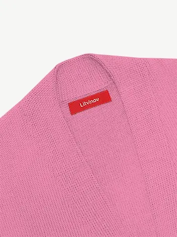 Кардиган с планкой из экохлопка