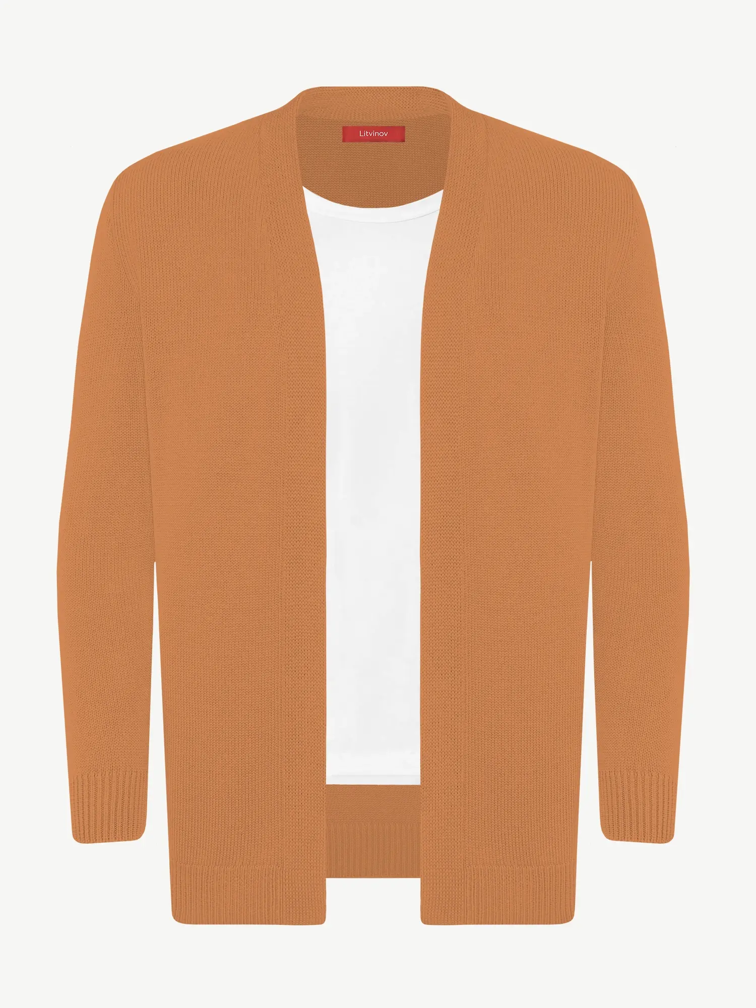 Кардиган с планкой из мягкой шерсти