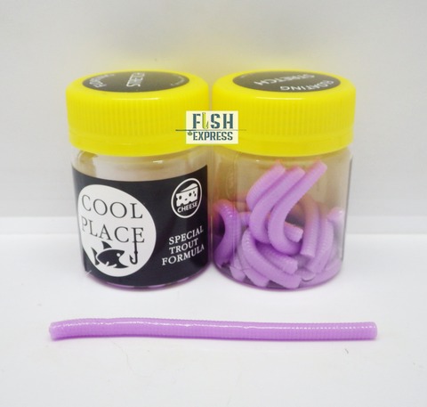 Форелевая приманка COOL PLACE Доширак  FLOATING STRETCH (плавающая/диаметр 0,4 мм/ длина 85мм) цвет БАБУШКИНО ПАЛЬТО 12шт/банке.