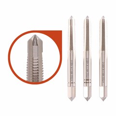 Метчик М 6,0х1,0 (Комплект 3шт, с цапфой) DIN352 HSSEV3 6h 56мм a=4,9 H-Tools 113190HT