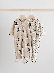 Комбинезон / Cлип для малышей флисовый Next F73-334, 2 шт., Молочный, Бежевый