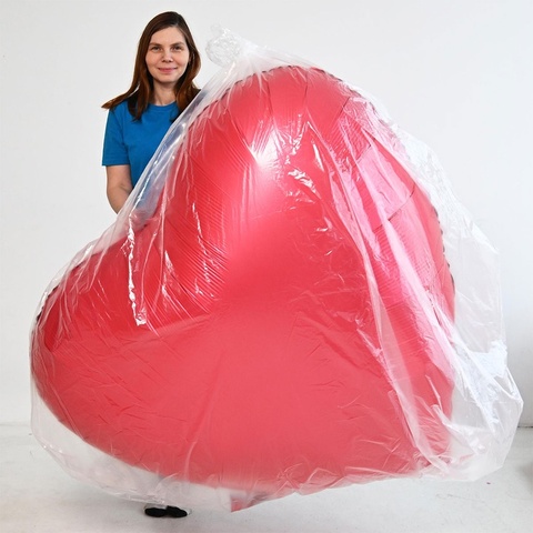 Пакет для надутых Мега Сердец, (2*2,2 м), 1 шт.