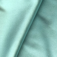 Атласный бирюзовый шелк с эластаном фото