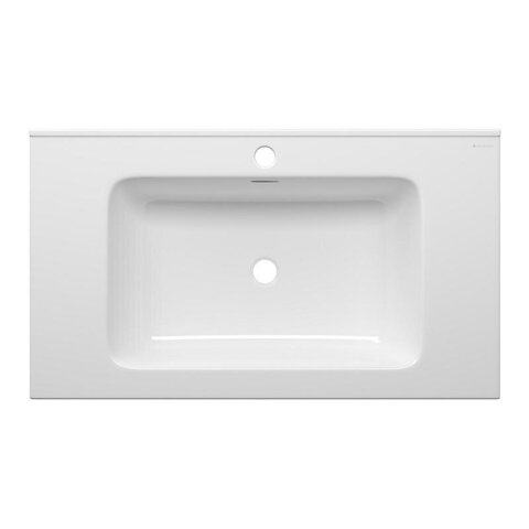 Aqueduto MON2810 AQD MONOLITO Раковина мебельная 800*465, прямой борт, белый глянцевый