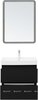 Aquanet 344744 Тумба с раковиной Вега 2.0 60 2 ящ. цв.черный (раковина Ирис) (344744)